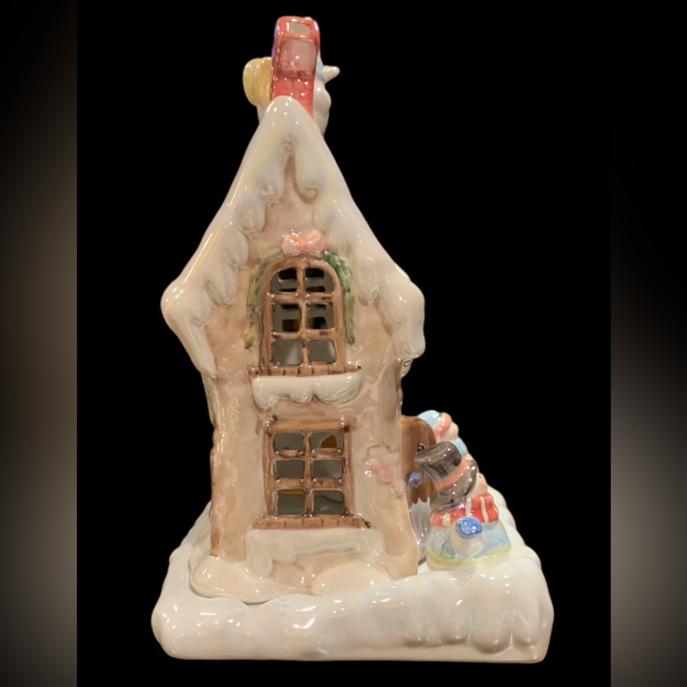 Yankee Candle Winter Snowmen Tea light / Fairy Light Village House - Picture 5 of 8